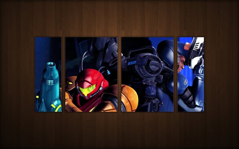Metroid Prime characters artwork