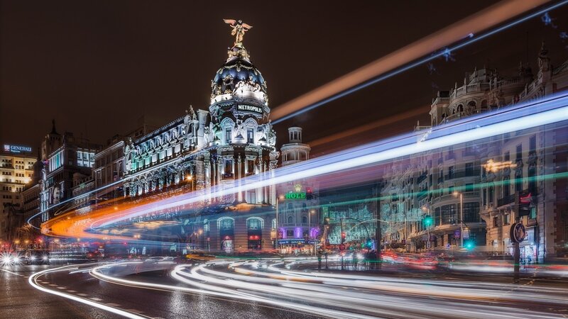 Metropolis Building at Night