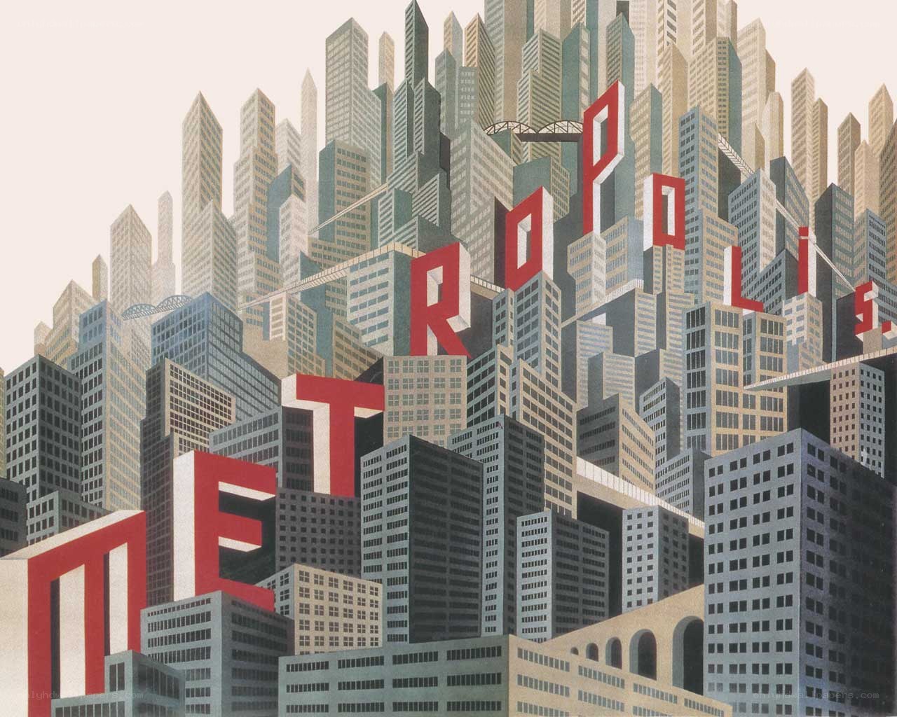 Metropolis cityscape artwork