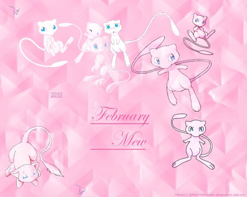Mew character collage
