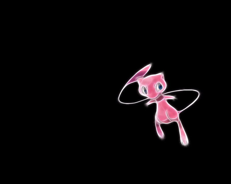Mew glowing pink