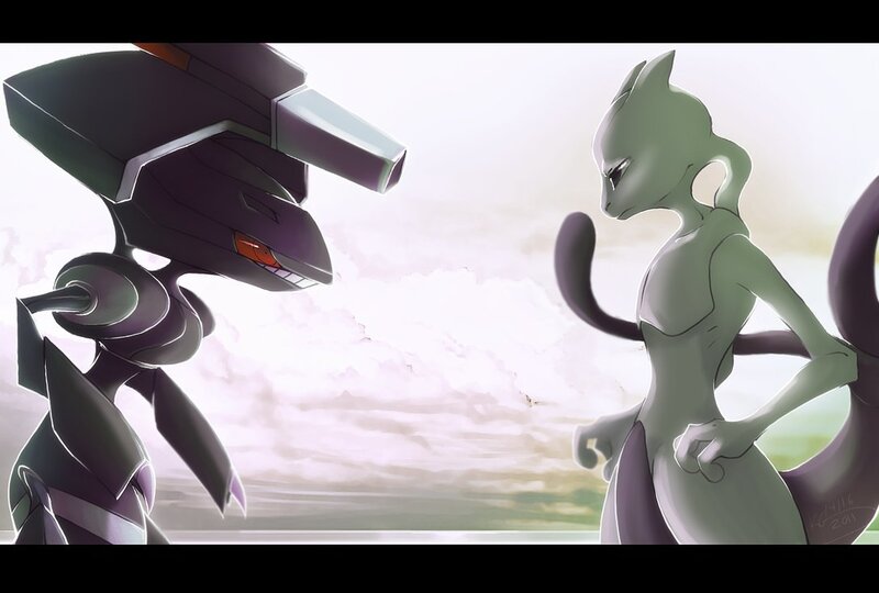 Mewtwo and Darkrai