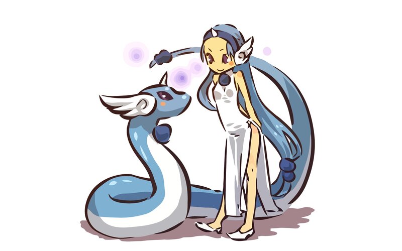 Mewtwo and Dragonite companion