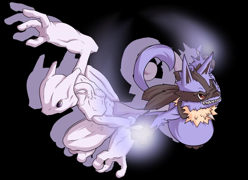 Mewtwo and Lucario