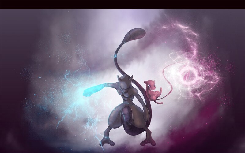 Mewtwo and Mew