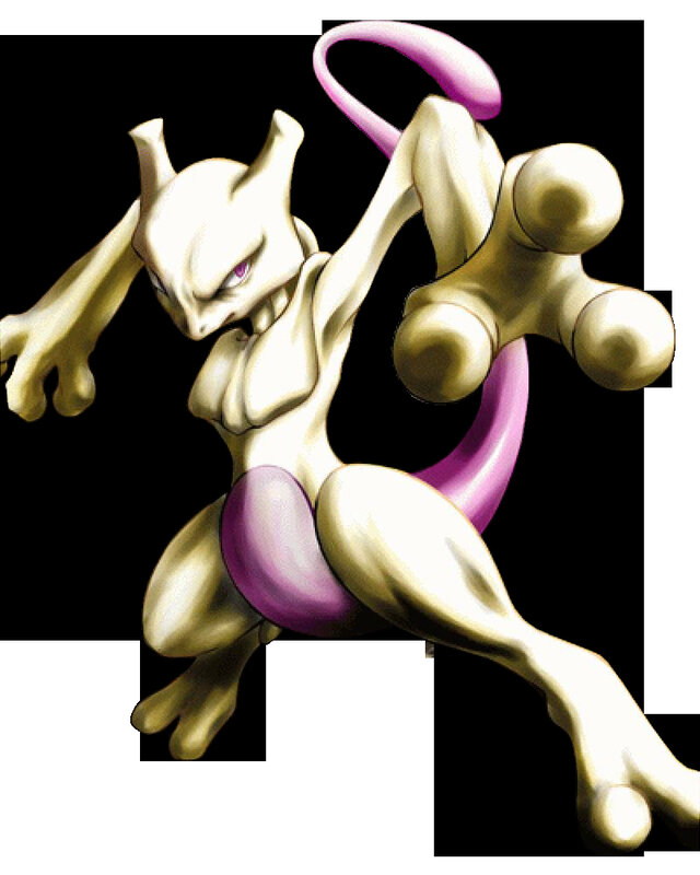 Mewtwo Character — White, Intense