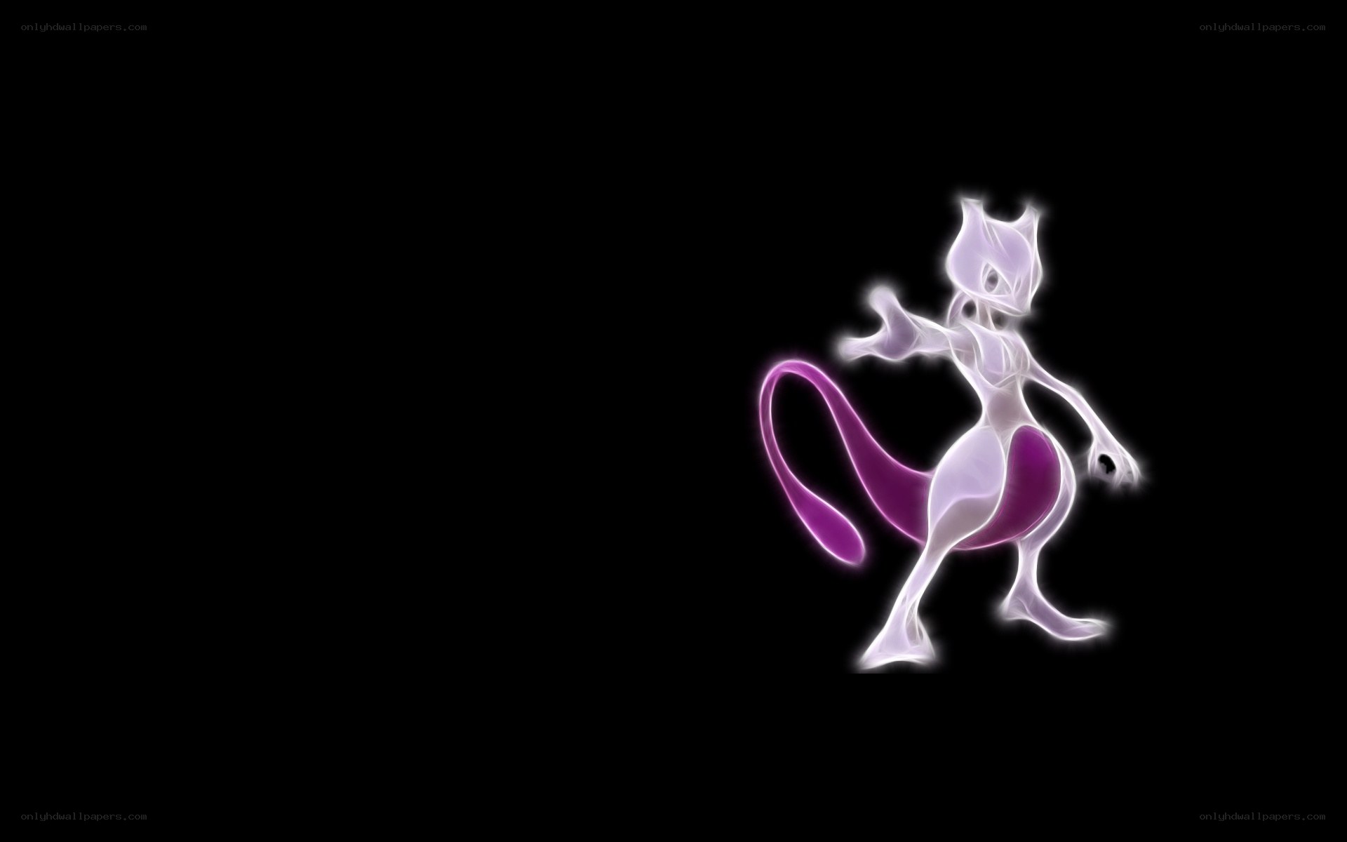 Mewtwo glowing figure