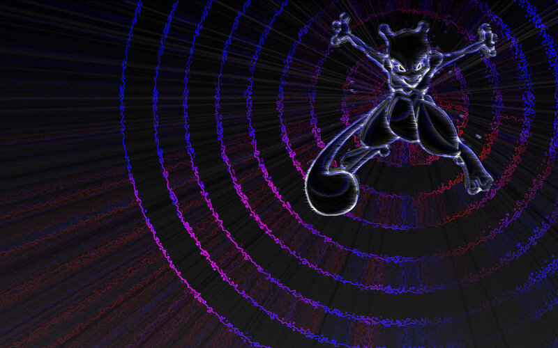 Mewtwo in Motion — Black