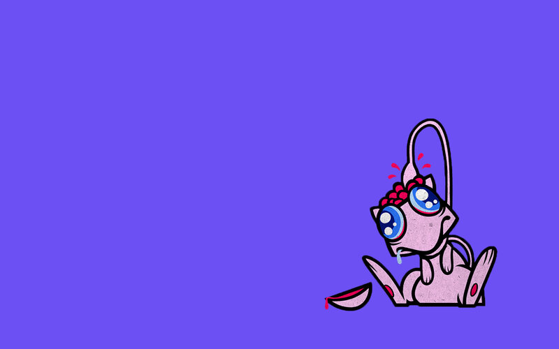 Mewtwo with broken glasses