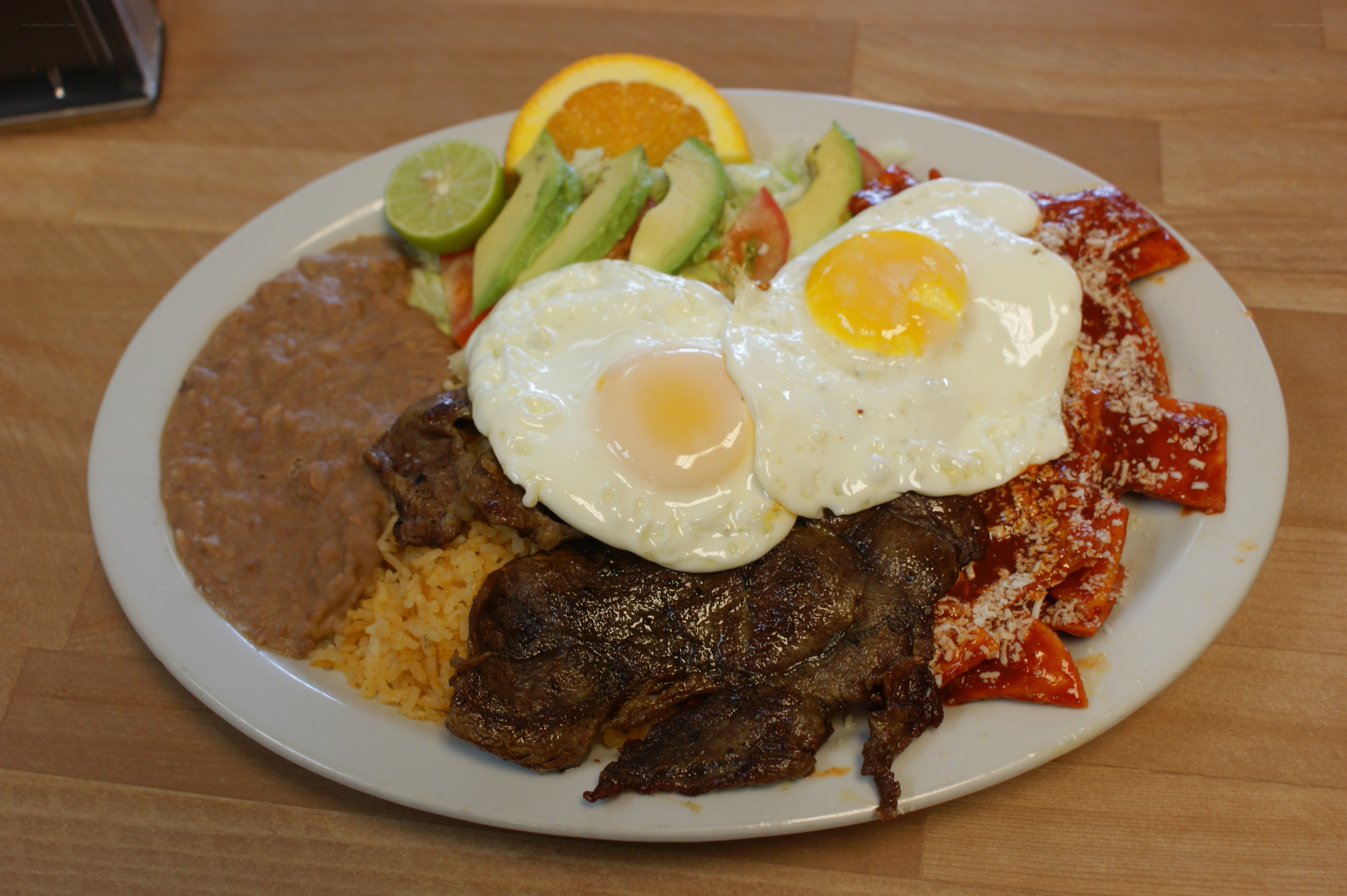 Mexican breakfast plate