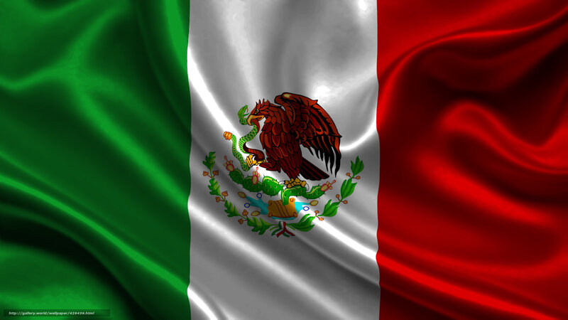 Mexican Flag Waving — Green, Patriotic