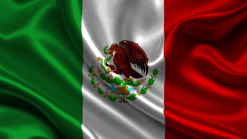 Mexican flag waving