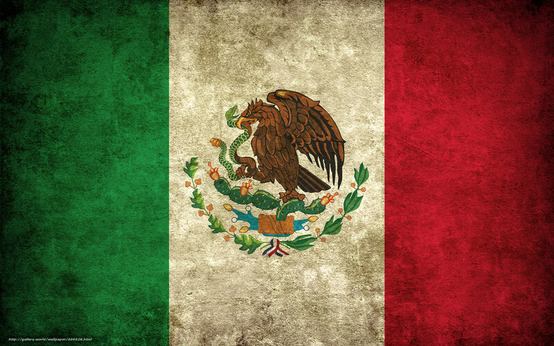 Mexican Flag with Eagle — Green, Patriotic