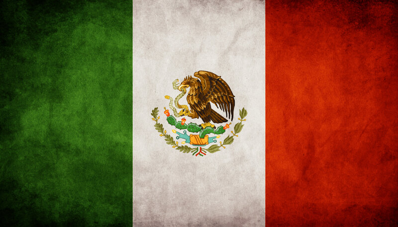 Mexican Flag with Emblem — Green, Patriotic