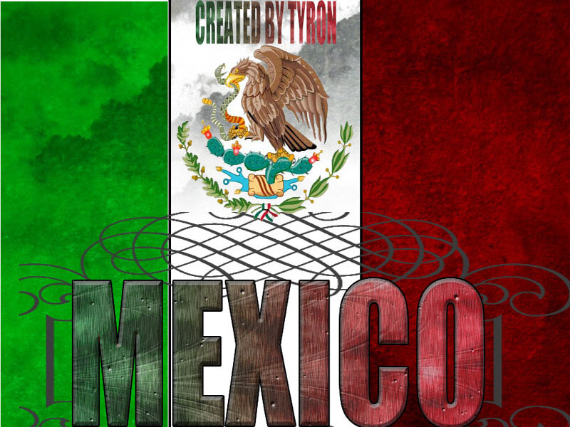 Mexican Flag with Text