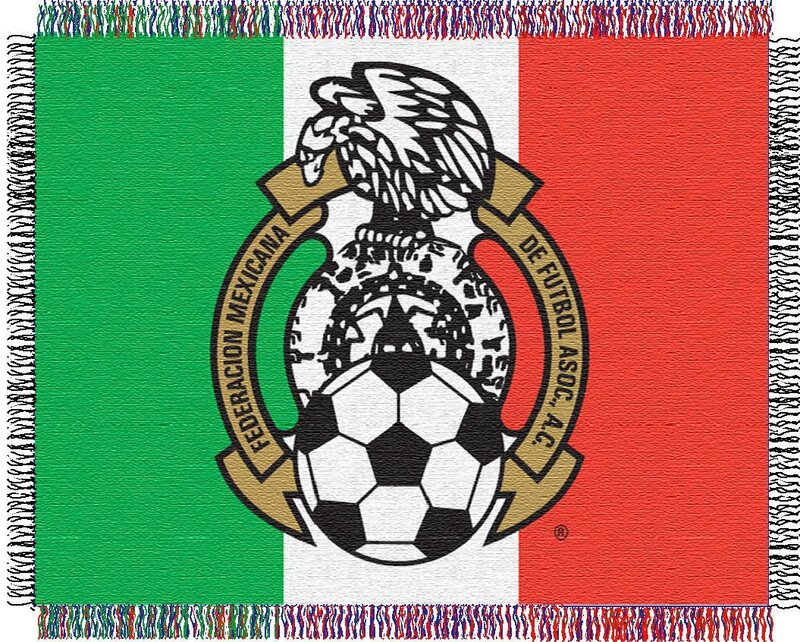 Mexican football flag blanket
