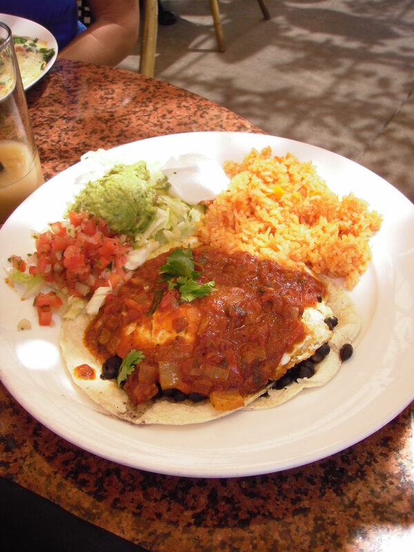 Mexican meal on a plate