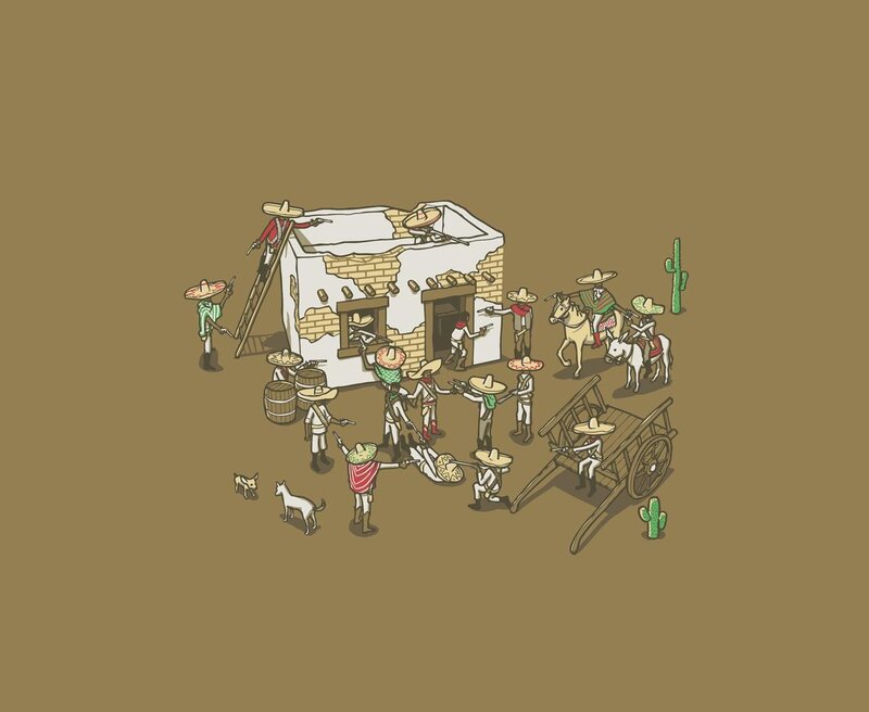 Mexican revolution scene