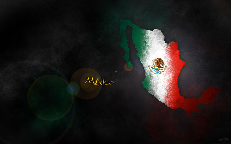 Mexico flag map wallpaper