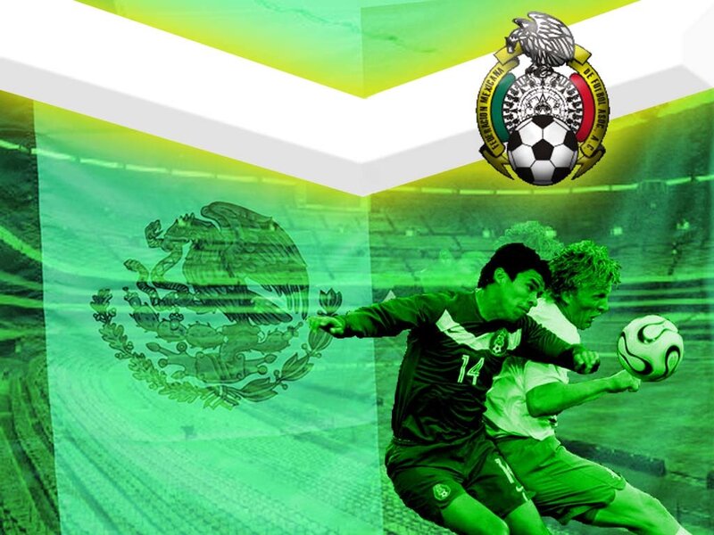 Mexico soccer match action