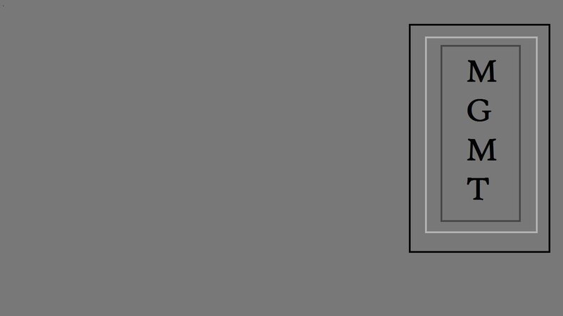 Mgmt logo on gray background