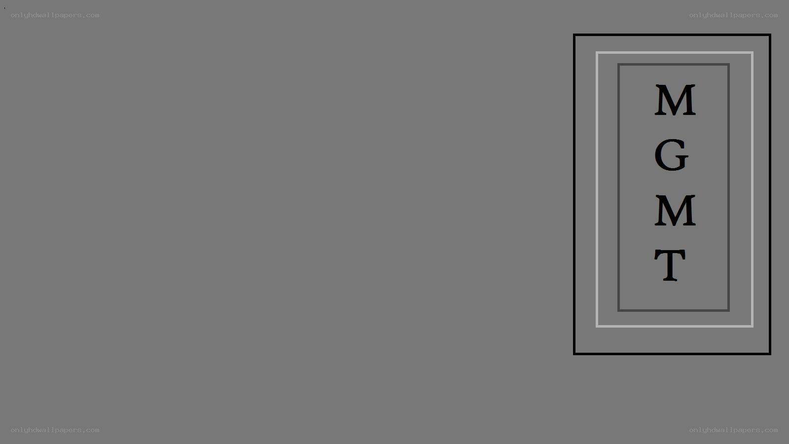 Mgmt logo on gray background
