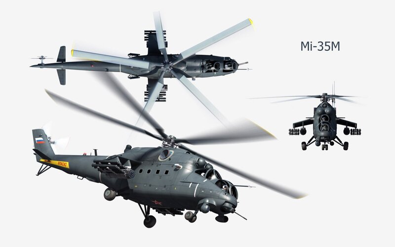 Mi-35M helicopter views
