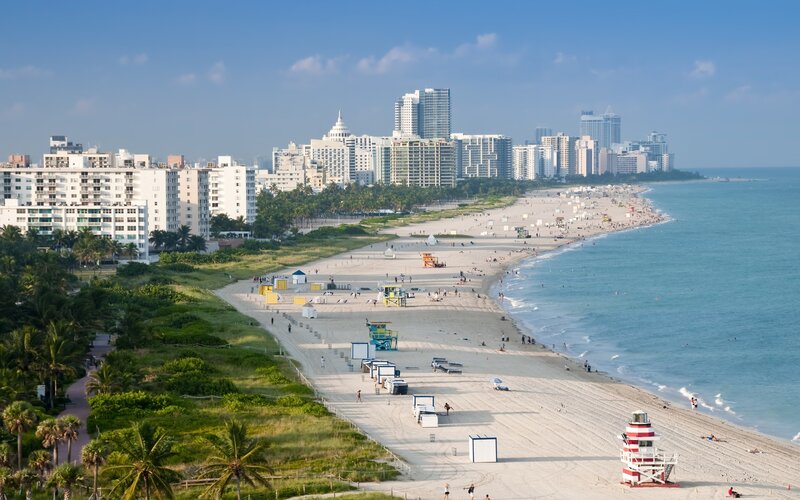 Miami Beach skyline view