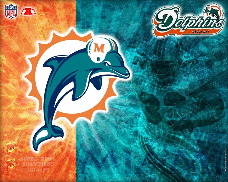 Miami Dolphins Logo — Orange
