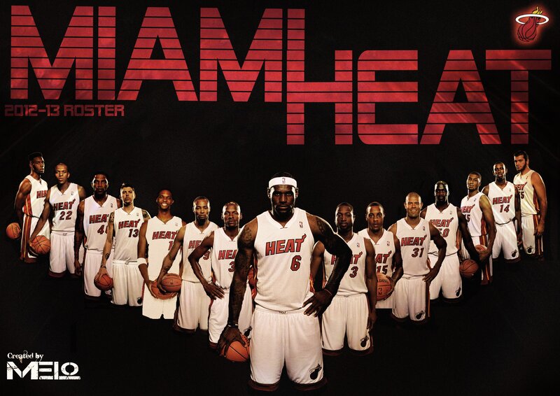 Miami Heat Basketball Team — Black