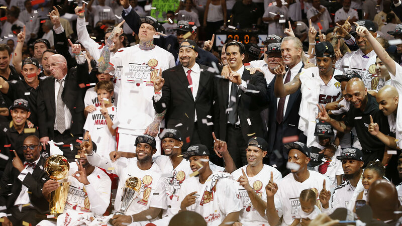 Miami Heat celebrate championship