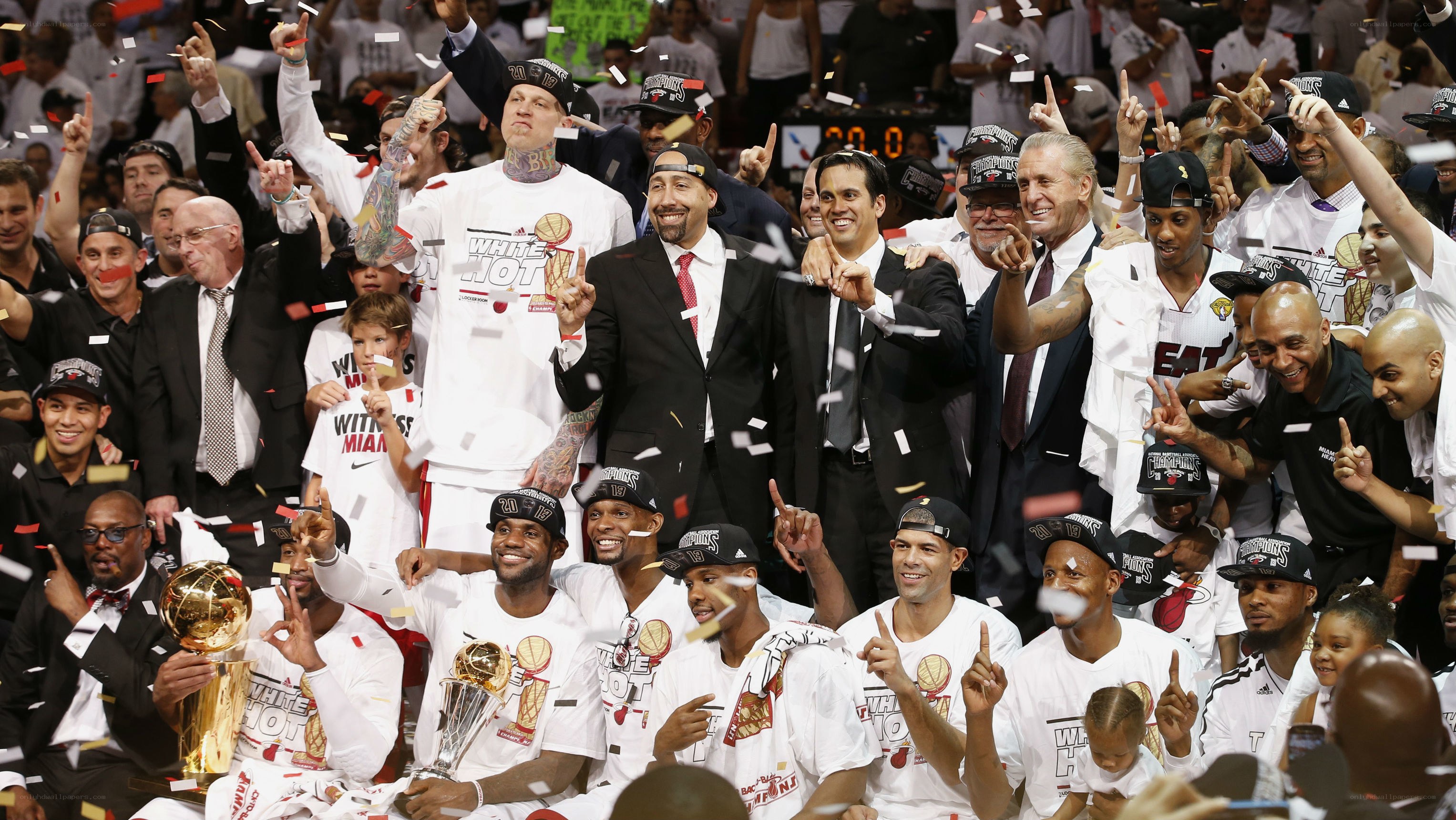 Miami Heat celebrate championship