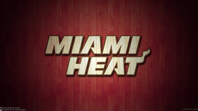 Miami Heat Logo — Red, Bold, Digital Art
