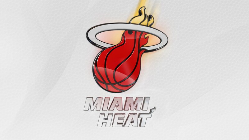 Miami Heat Logo — Red, Dynamic, Digital Art