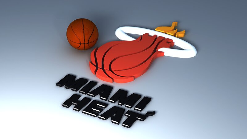 Miami Heat Logo — Red, Neutral