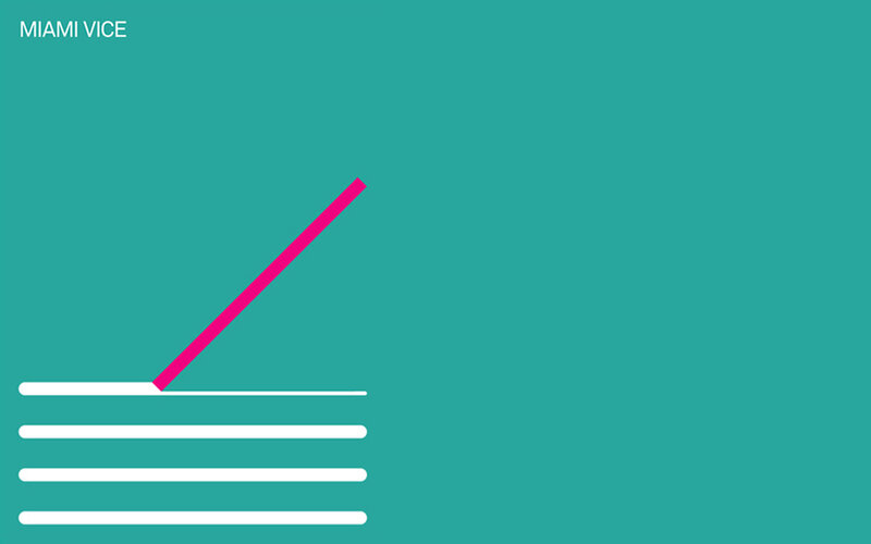 Miami Vice logo animation