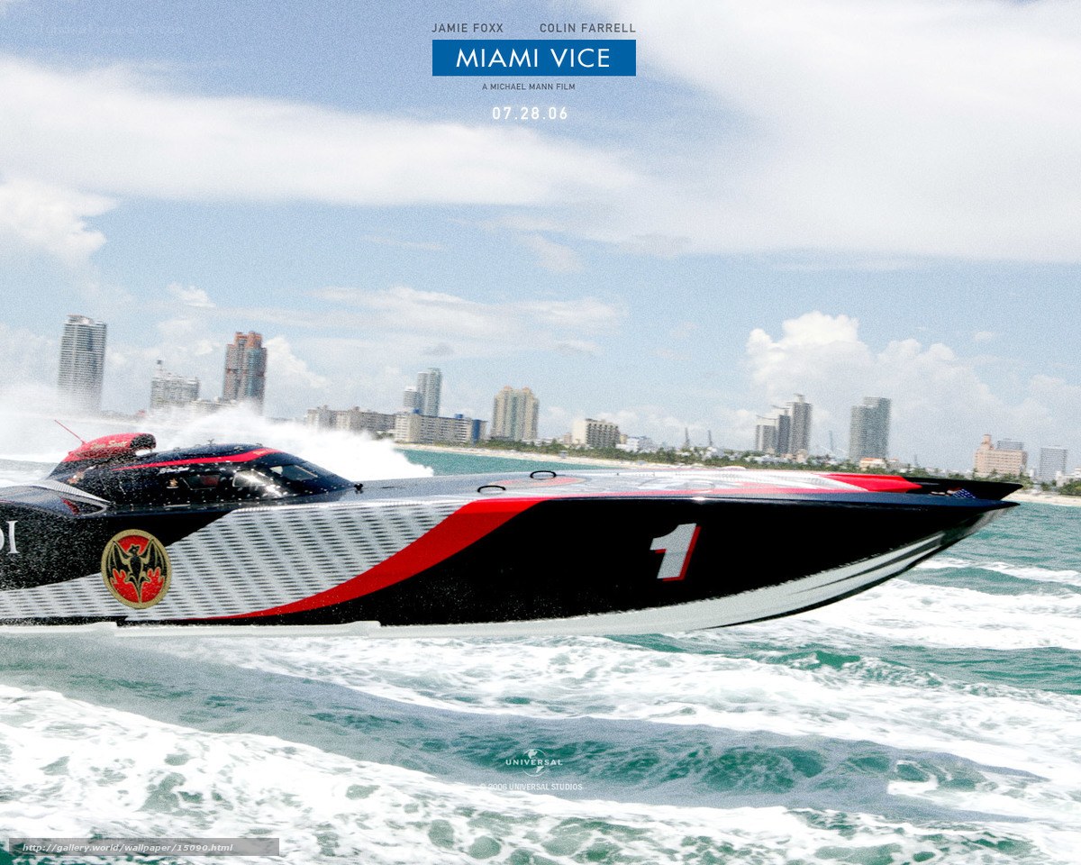 Miami Vice speedboat scene