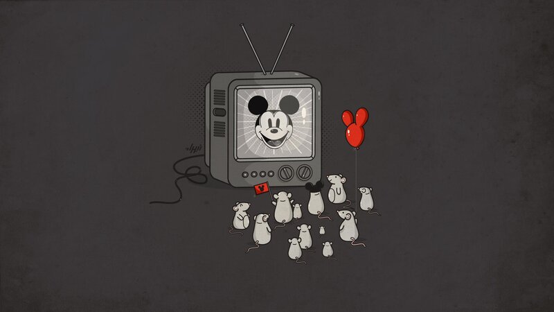 Mice Around Television