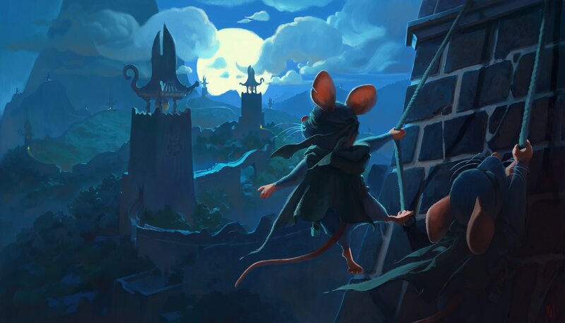 Mice Climbing Wall