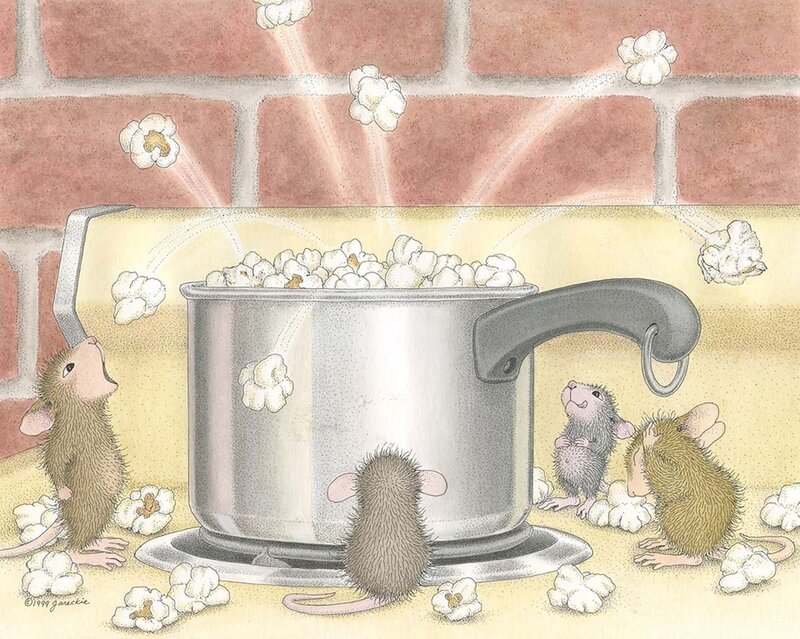 Mice Eating Popcorn