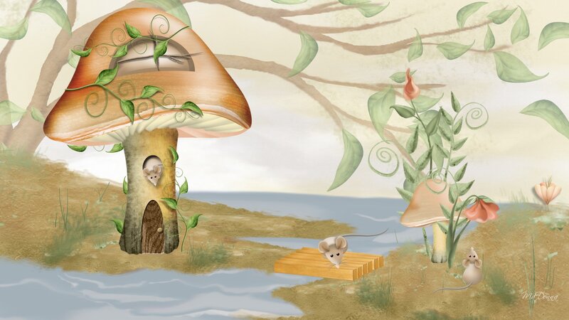 Mice in Mushroom House