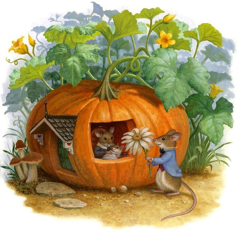 Mice in Pumpkin House