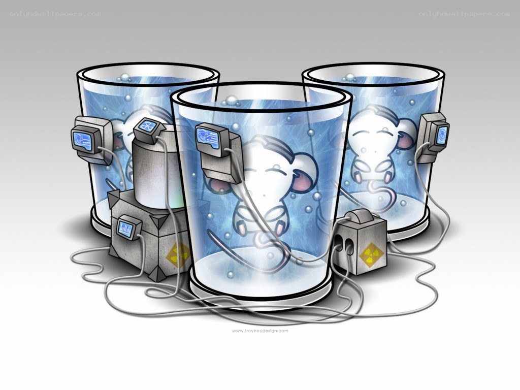 mice in scientific tanks