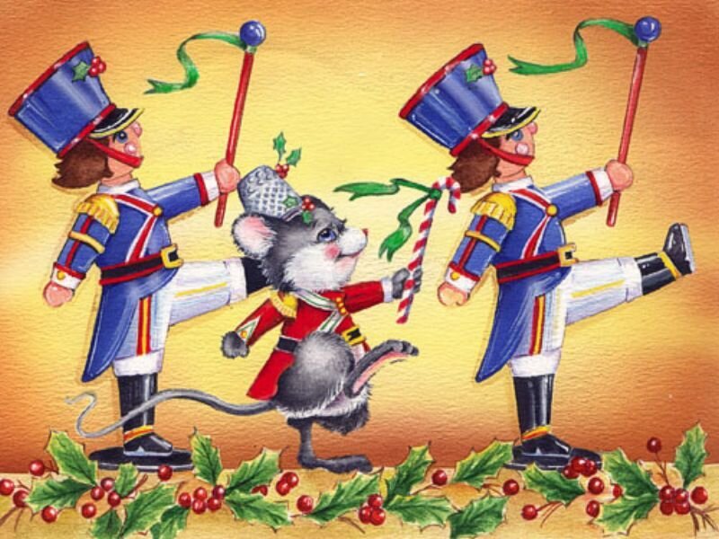 Mice in Toy Soldier Costumes