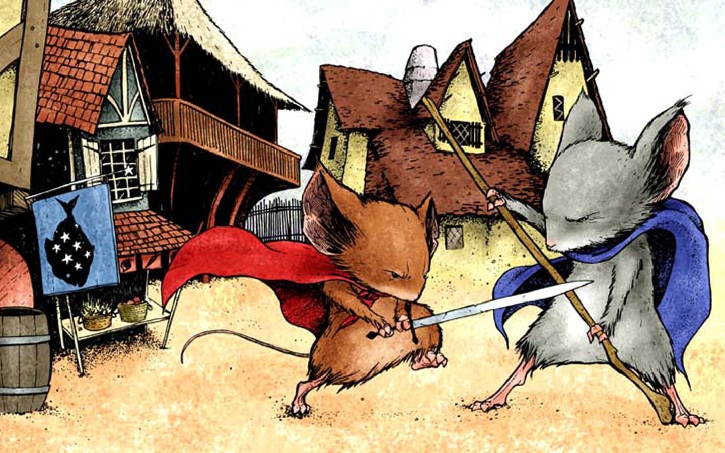 Mice knights in battle