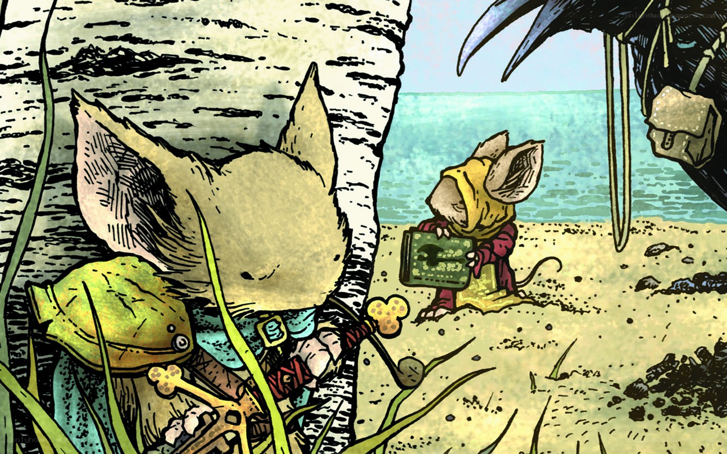 mice on a beach adventure