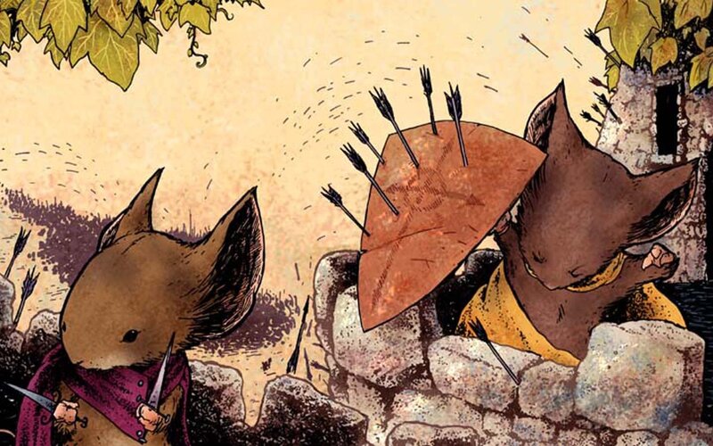 Mice Warriors in Battle — Brown