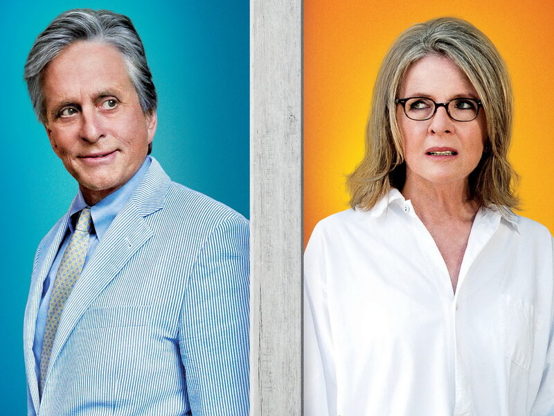 Michael Douglas and Martha Stewart