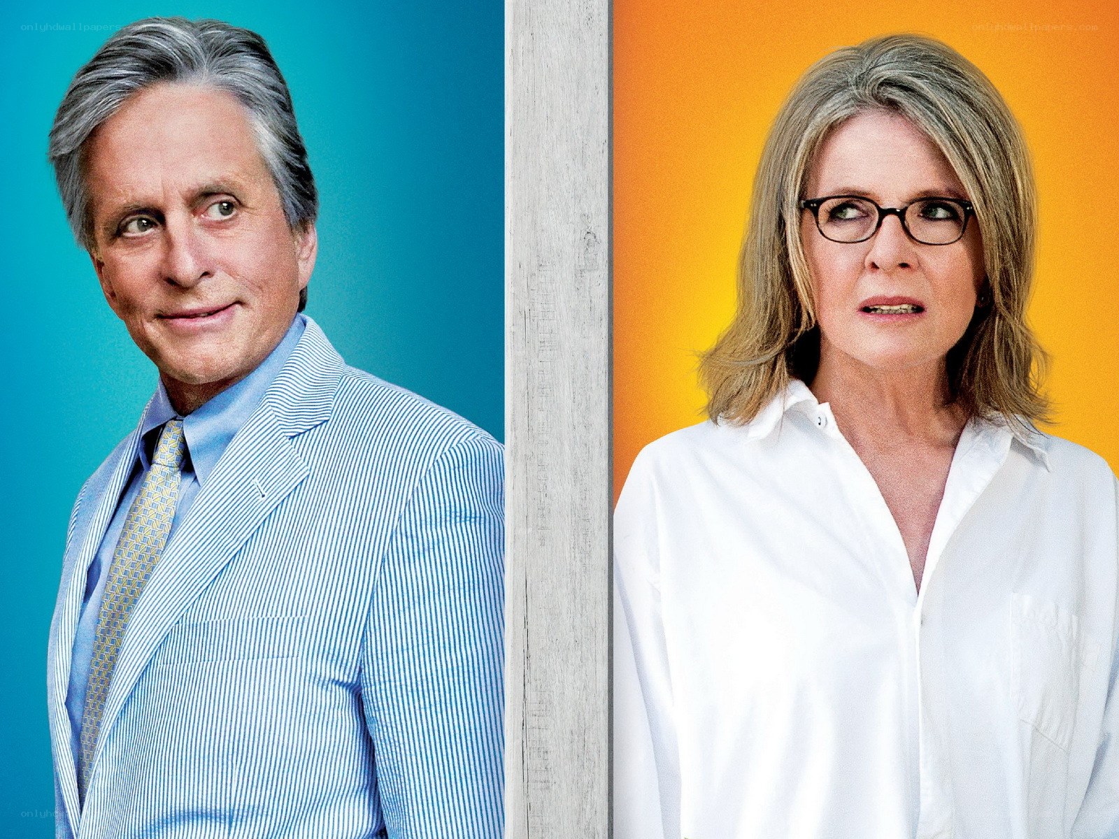 Michael Douglas and Martha Stewart