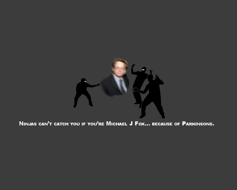 Michael J Fox and ninjas